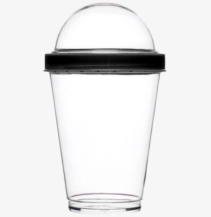 Fresh Yoghurtbägare Svart från Sagaform med kupollock