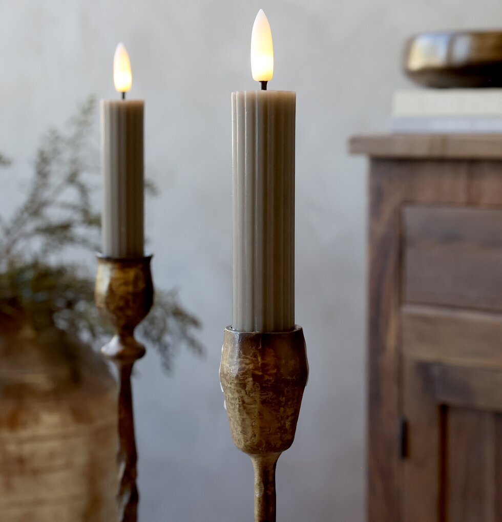 Kronljus LED Cenon Latte 2-pack 14 cm Chic Antique Stearinljus batteridrivna