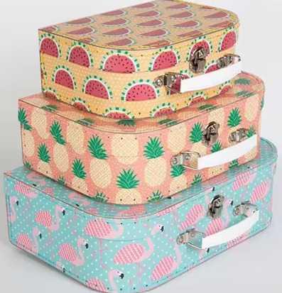 Tropical Summer 3-Pack Suitcase från Sass & Belle, färgglada