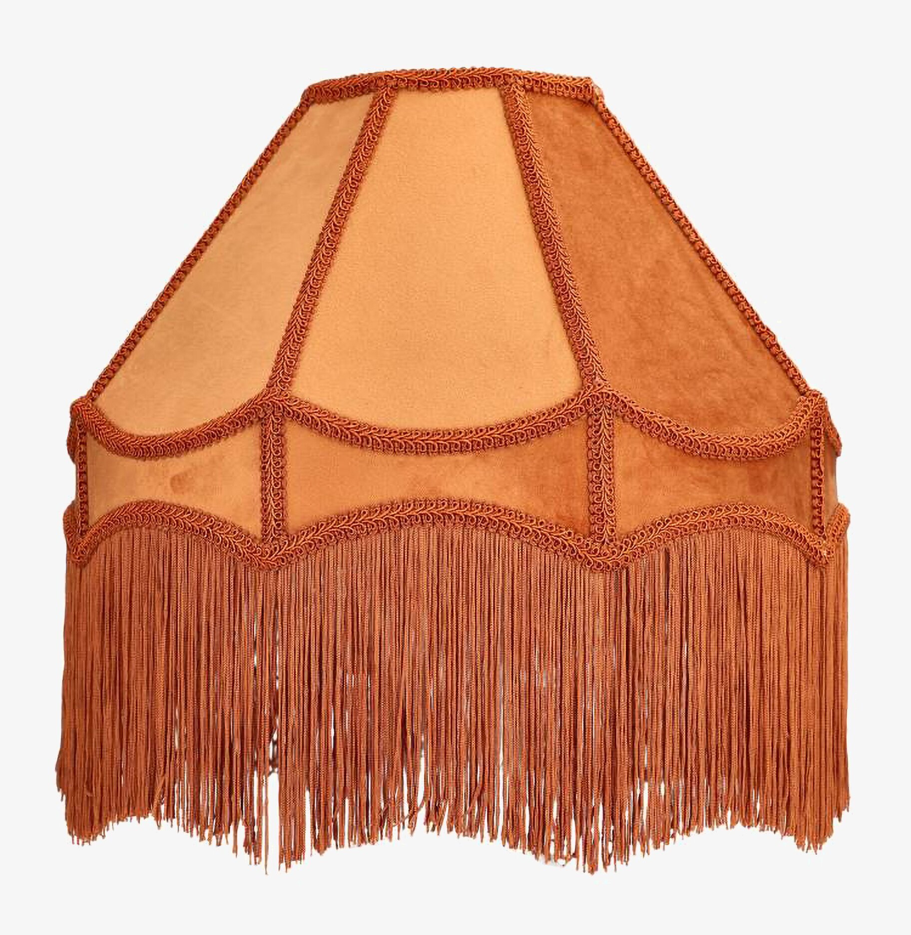 Lampskärm Frans Sammet Rost Ø40 A Lot Decoration Lampskärmar