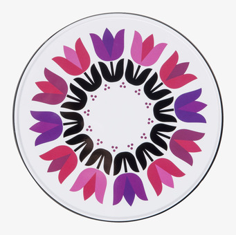 Bild av stilfull plåtburk med tulpanmotiv i 2-pack