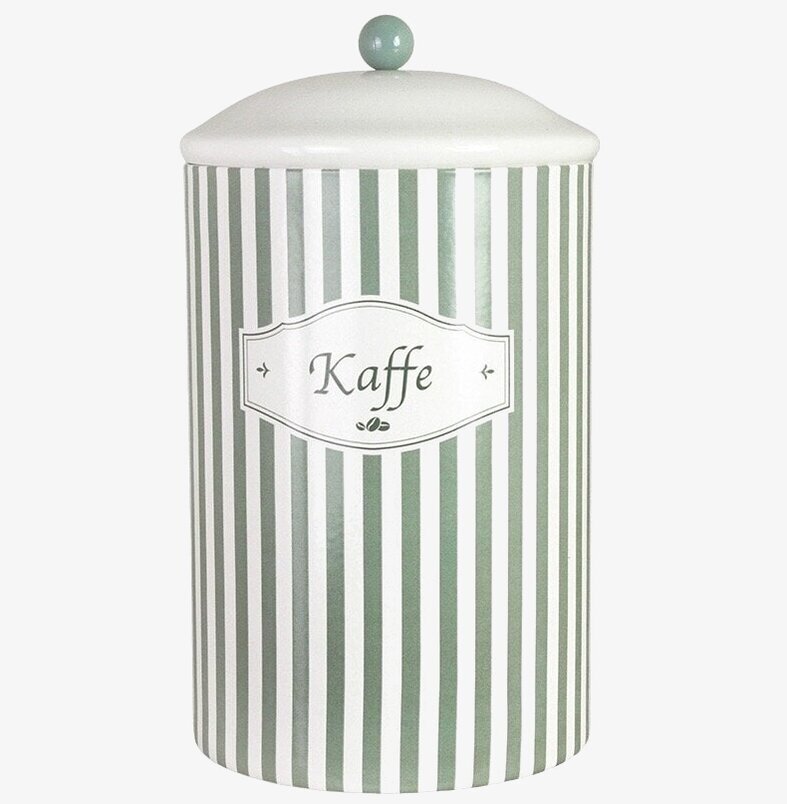 Plåtburk Viggo Kaffe Grön/Vit Strömshaga Plåtburkar Metallburkar