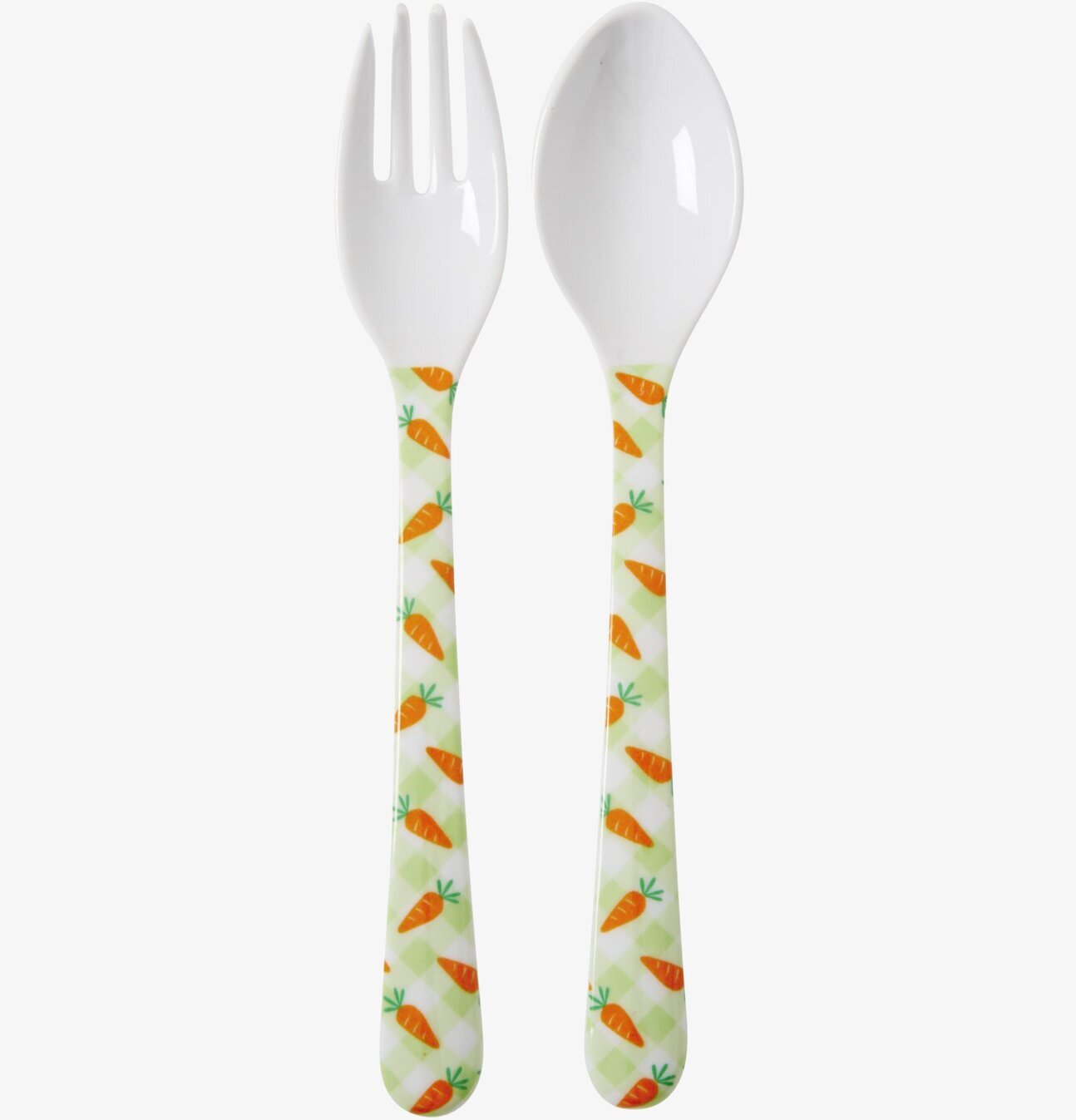 Bestickset Gingham & Carrot från Rice med färgglada mönster