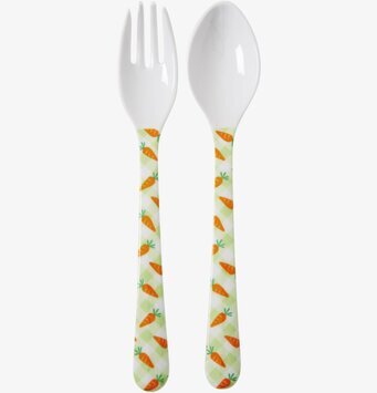 Bestickset Gingham & Carrot från Rice med färgglada mönster