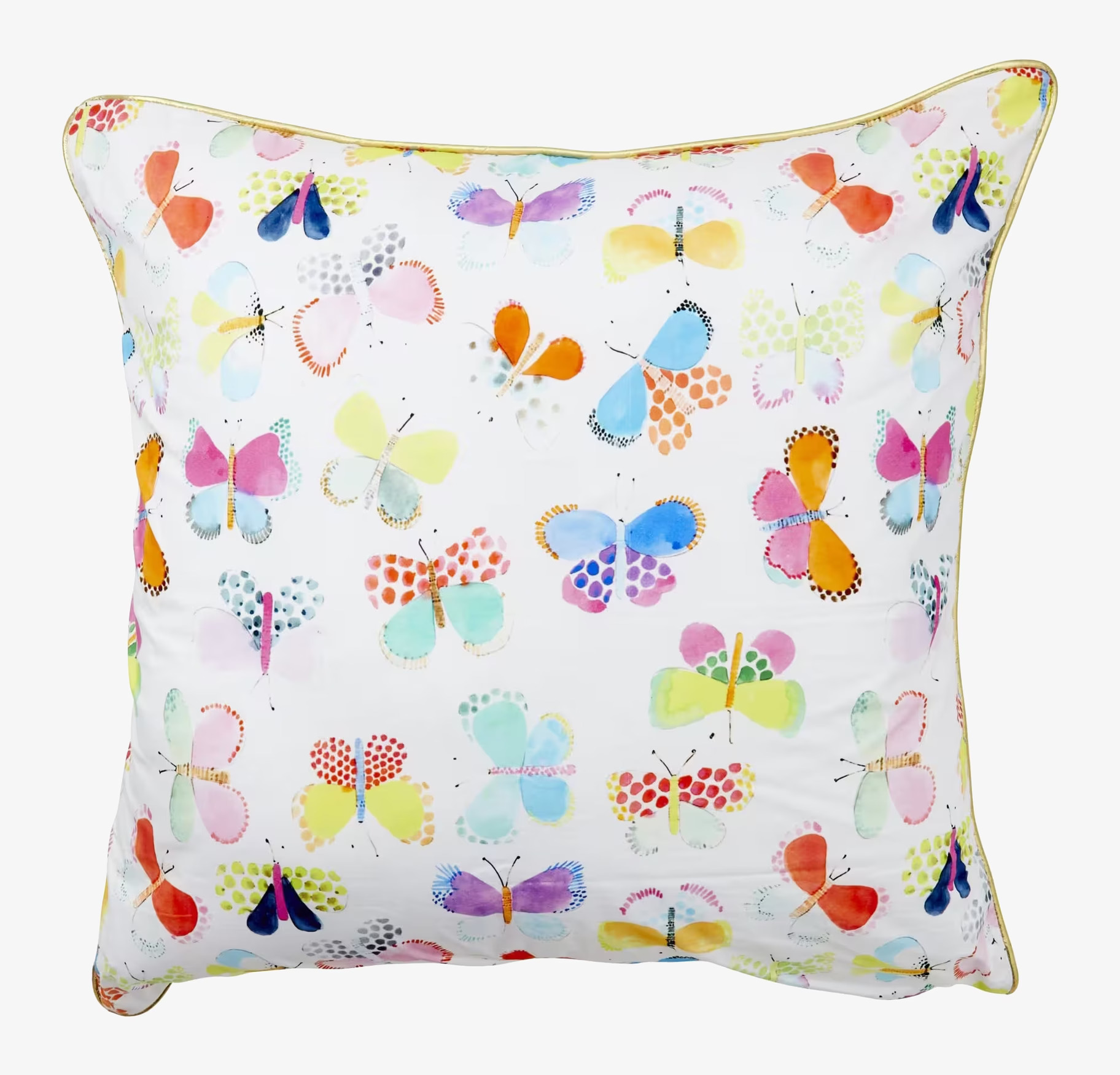 Kudde Butterfly Print från Rice med färgglada fjärilar