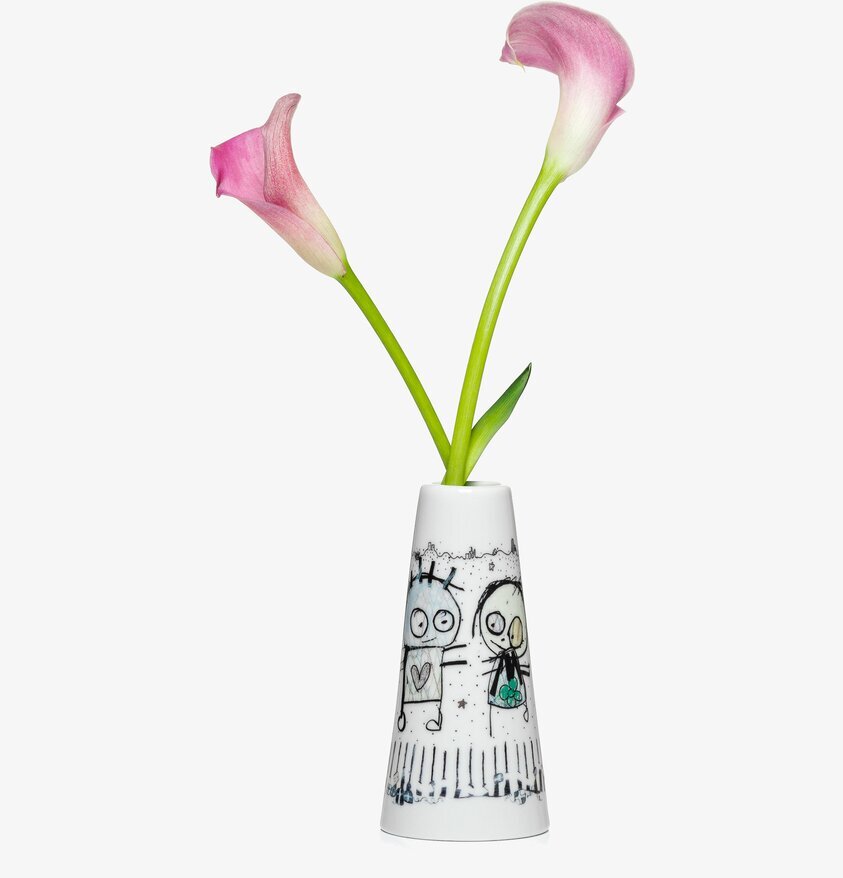 Vas Beach/Party från Poul Pava med blommor och figurer