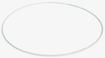 Lampskärmsring 20 cm från Kehikkotuote Finland, vit metall