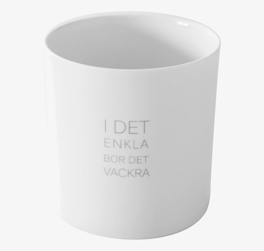 Ljuslykta I Det Enkla från Ernst i vit keramik, minimalistisk