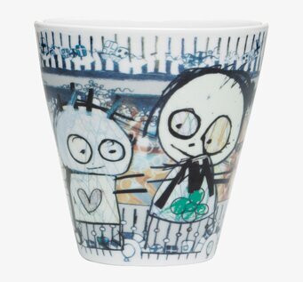 Äggkopp Party 4-Pack från Poul Pava med färgglada mönster