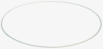 Lampskärmsring 40 cm från Kehikkotuote Finland, vit metall