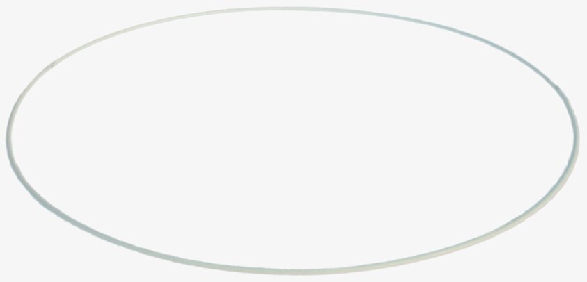 Lampskärmsring 40 cm från Kehikkotuote Finland, vit metall