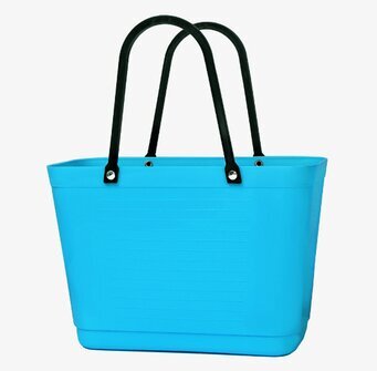 Väska Liten Hinza Turkos från Hinza med svarta handtag