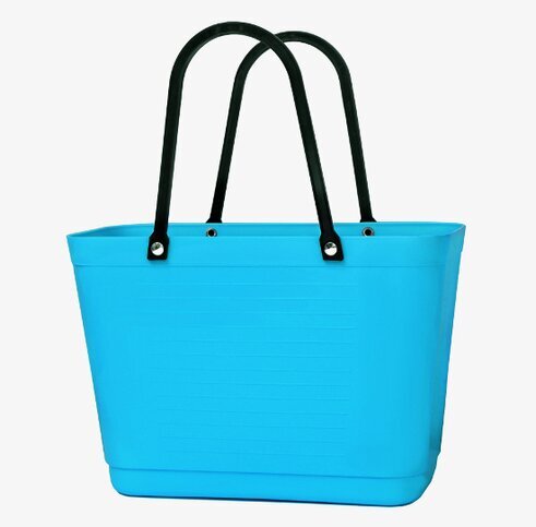 Väska Liten Hinza Turkos från Hinza med svarta handtag