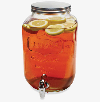 Ball Mason Jar Drink Dispenser Two Gallon med lemonad