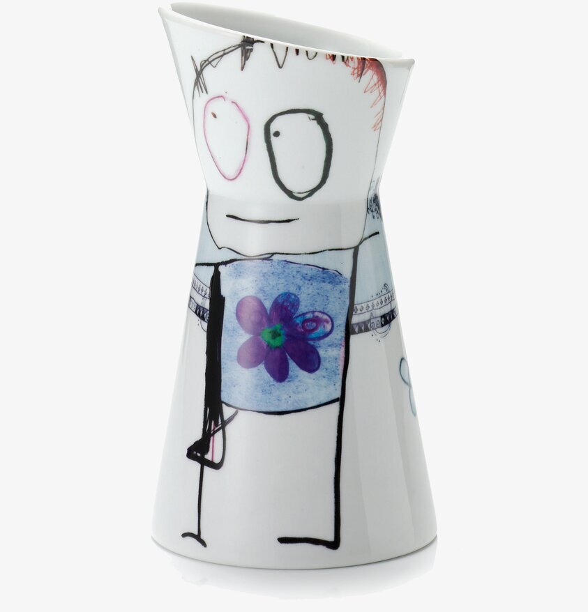 Mjölkkanna från Poul Pava med färgstarka illustrationer