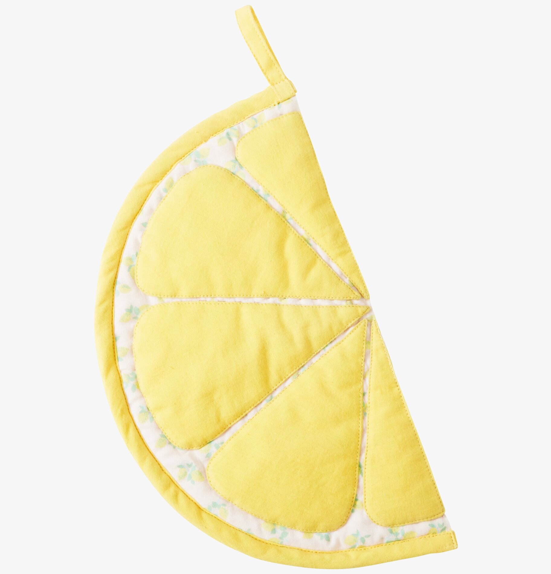 Hot Pot Holder - Lemon från Rice, formad som en halv citron