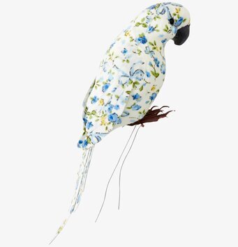 Vackra Undulater från Rice - stiliserad textilprydnad fågel