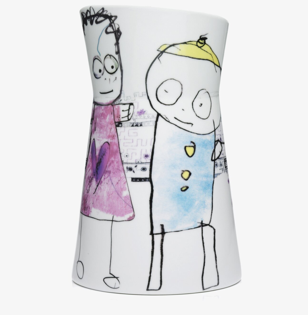 Vas Mega Be Friends från Poul Pava med handritade figurer