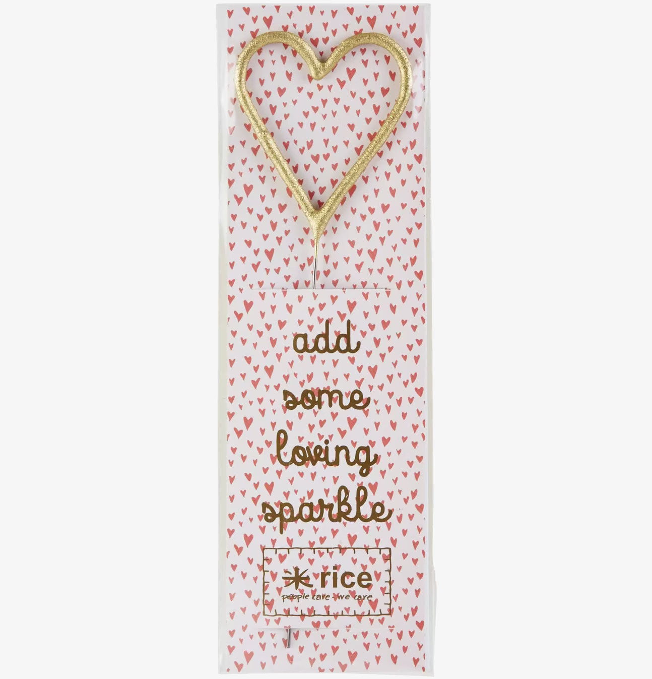 Tomtebloss Heart från Rice: hjärtformad, gyllene tomtebloss