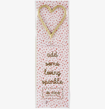 Tomtebloss Heart från Rice: hjärtformad, gyllene tomtebloss