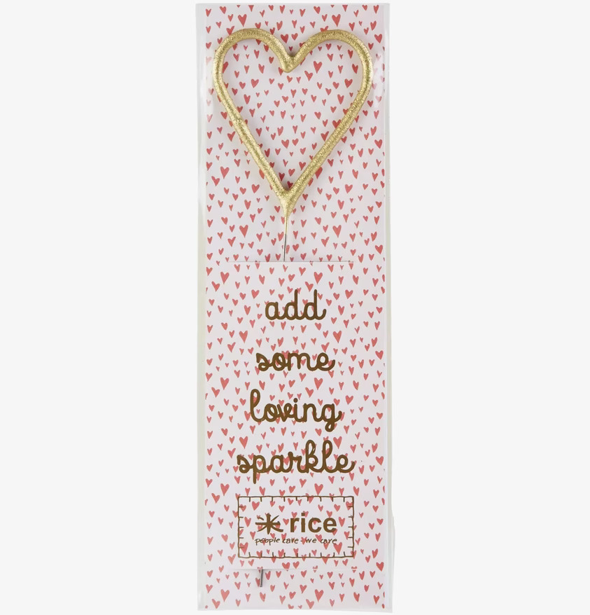 Tomtebloss Heart från Rice: hjärtformad, gyllene tomtebloss