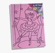 Min första canvas – Ballerina från Reeves i rosa nyans