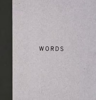 Notebook Words från House Doctor med grått kartongomslag