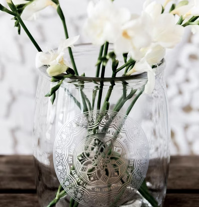 Spirit Metallic Vas Silver - Majas Cottage, elegant glasvas