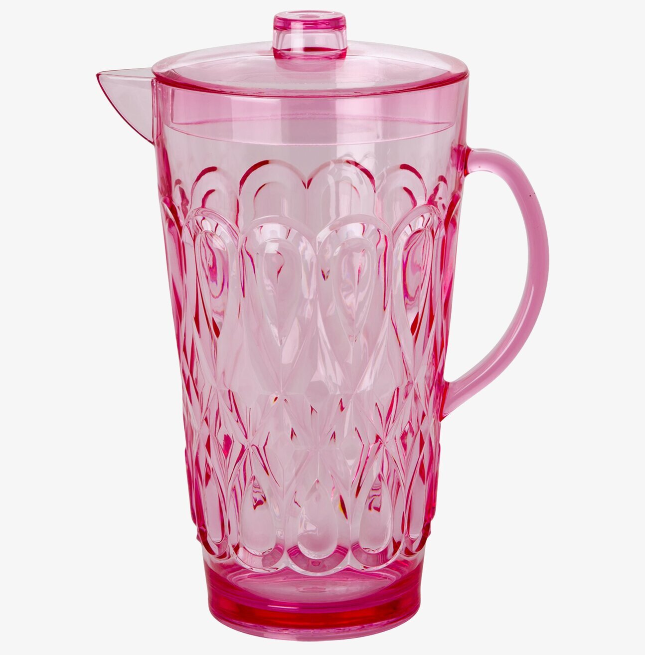 Kanna Swirly Pink från Rice med rosa vågigt mönster