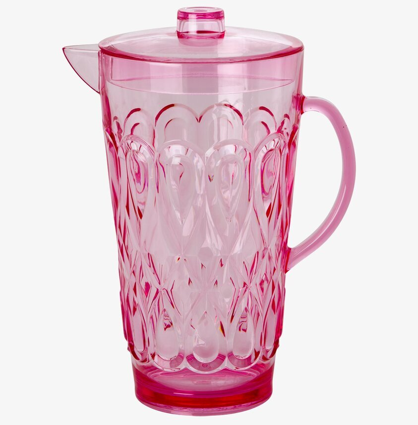 Kanna Swirly Pink från Rice med rosa vågigt mönster