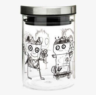 Kryddburk Svart Pure Friends från Poul Pava med figurer