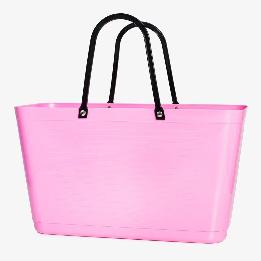 Väska Hinza Rosa från Hinza med svarta handtag och slät yta