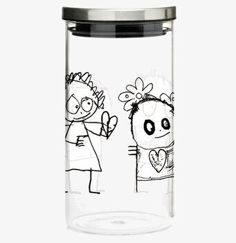 Glasburk Pure Friends M från Poul Pava med lekfull design