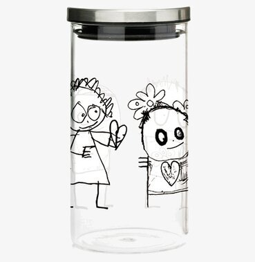 Glasburk Pure Friends M från Poul Pava med lekfull design