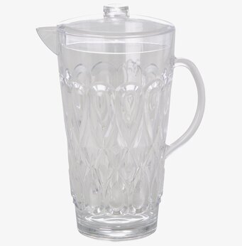 Kanna Swirly Clear från Rice med transparent, mönstrad design