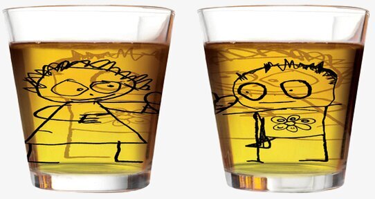 Dricksglas 6-Pack Pure Friends Svart från Poul Pava