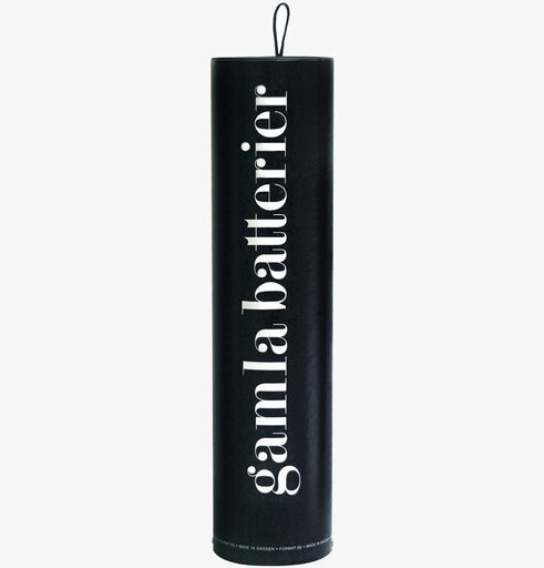 RecyclingTubes Gamla Batterier från Format, svart cylinder