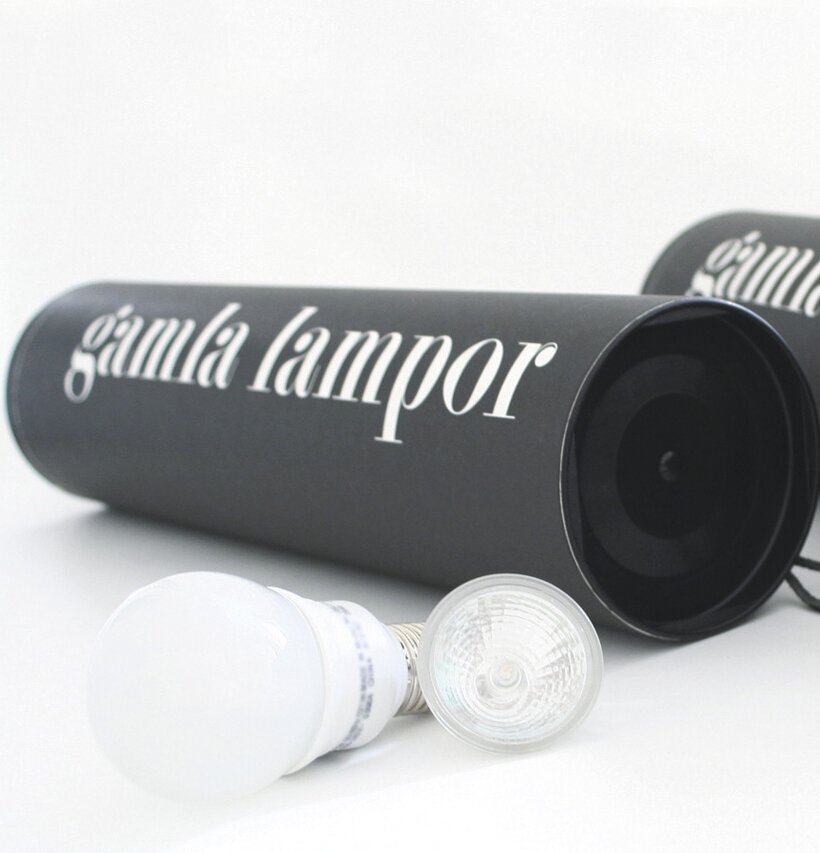 RecyclingTubes Gamla Lampor från Format för återvinning