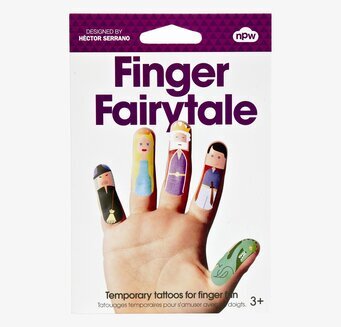 Fingertatueringar Fairytale från Worldwide co för barn 3+
