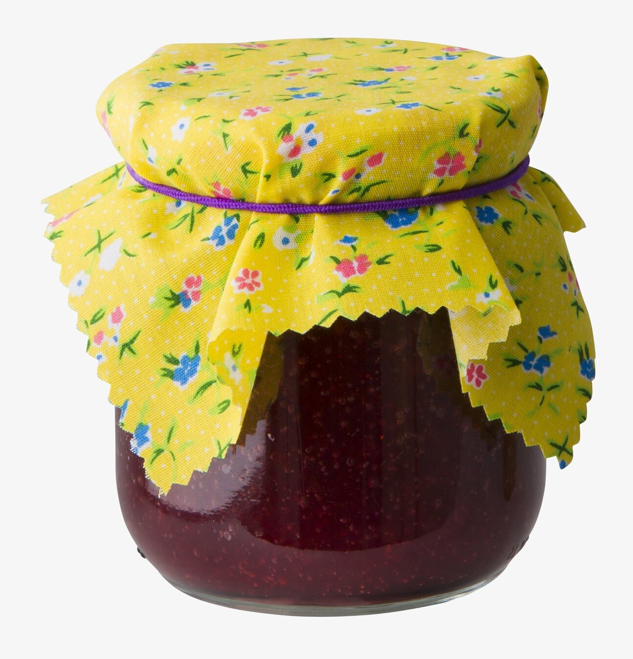 Tyghätta Till Glasburk 5-pack från Rice med blommönster