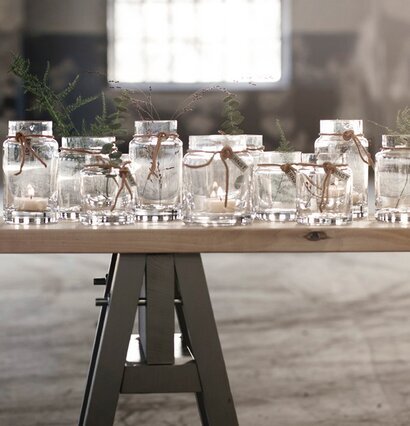 Värmeljuslykta 10 cm från Ernst i industriell miljö