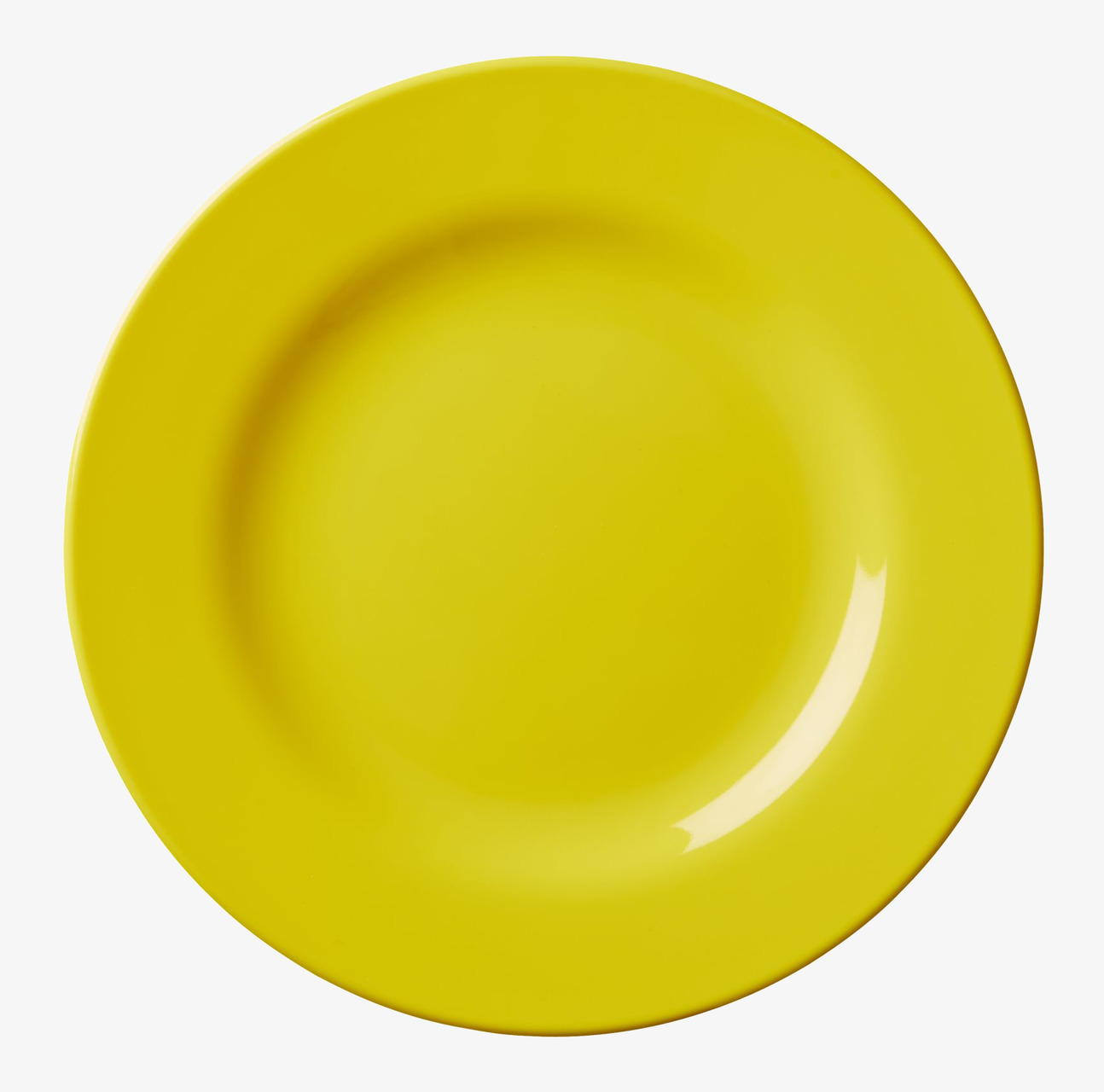 Tallrikar 6-Pack In Color We Trust från Rice i ljusgul färg