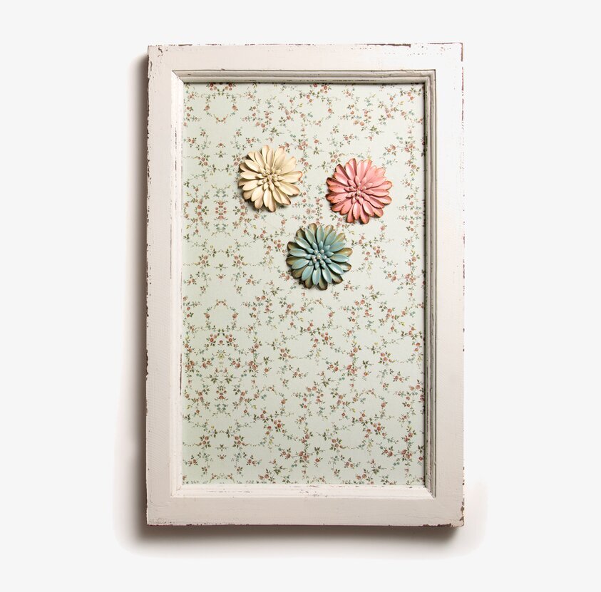 Magnettavla Blomma från Sass & Belle med blommiga magneter