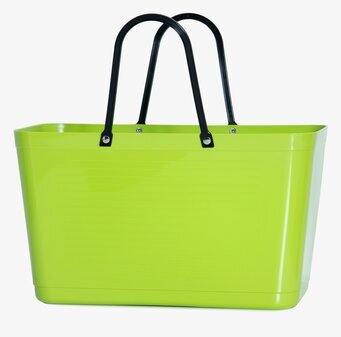 Väska Hinza Lime från Hinza, limegrön med svarta handtag