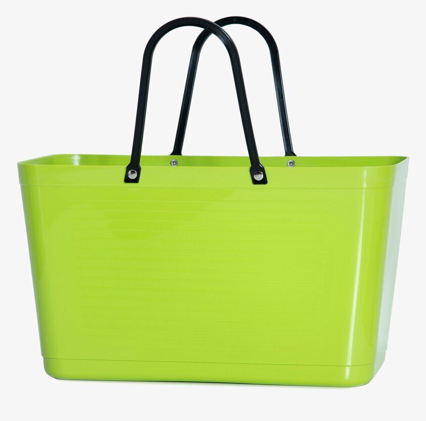 Väska Hinza Lime från Hinza, limegrön med svarta handtag