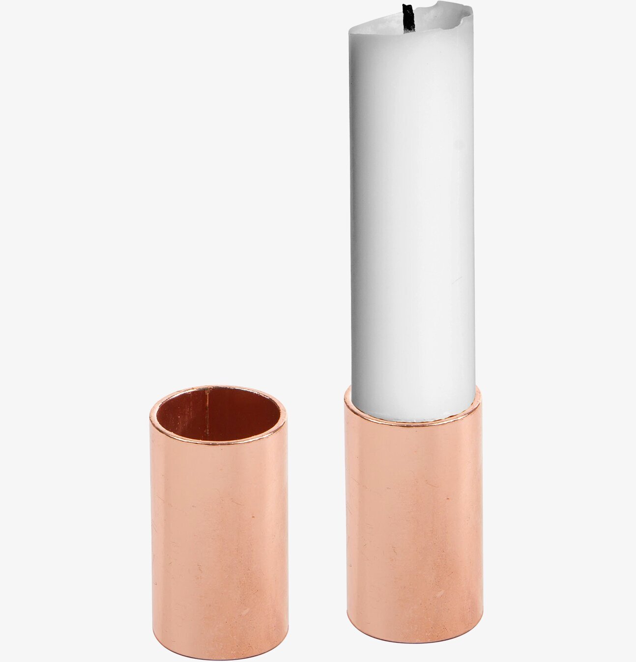 Ljusstump Mellan Koppar från Ernst i elegant kopparfinish