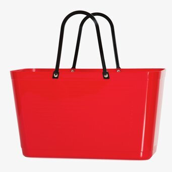 Väska Hinza Röd från Hinza med svarta handtag och robust design