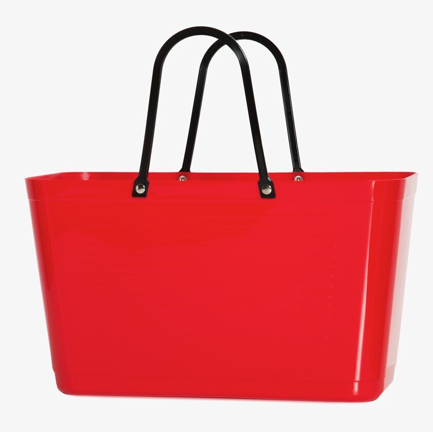 Väska Hinza Röd från Hinza med svarta handtag och robust design