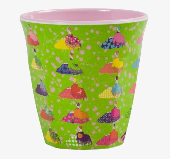 Mugg Damer från Rice med färgglada damer och blommor