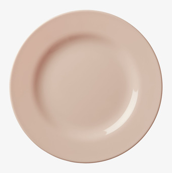 Tallrikar 6-Pack In Color We Trust från Rice i pastellrosa